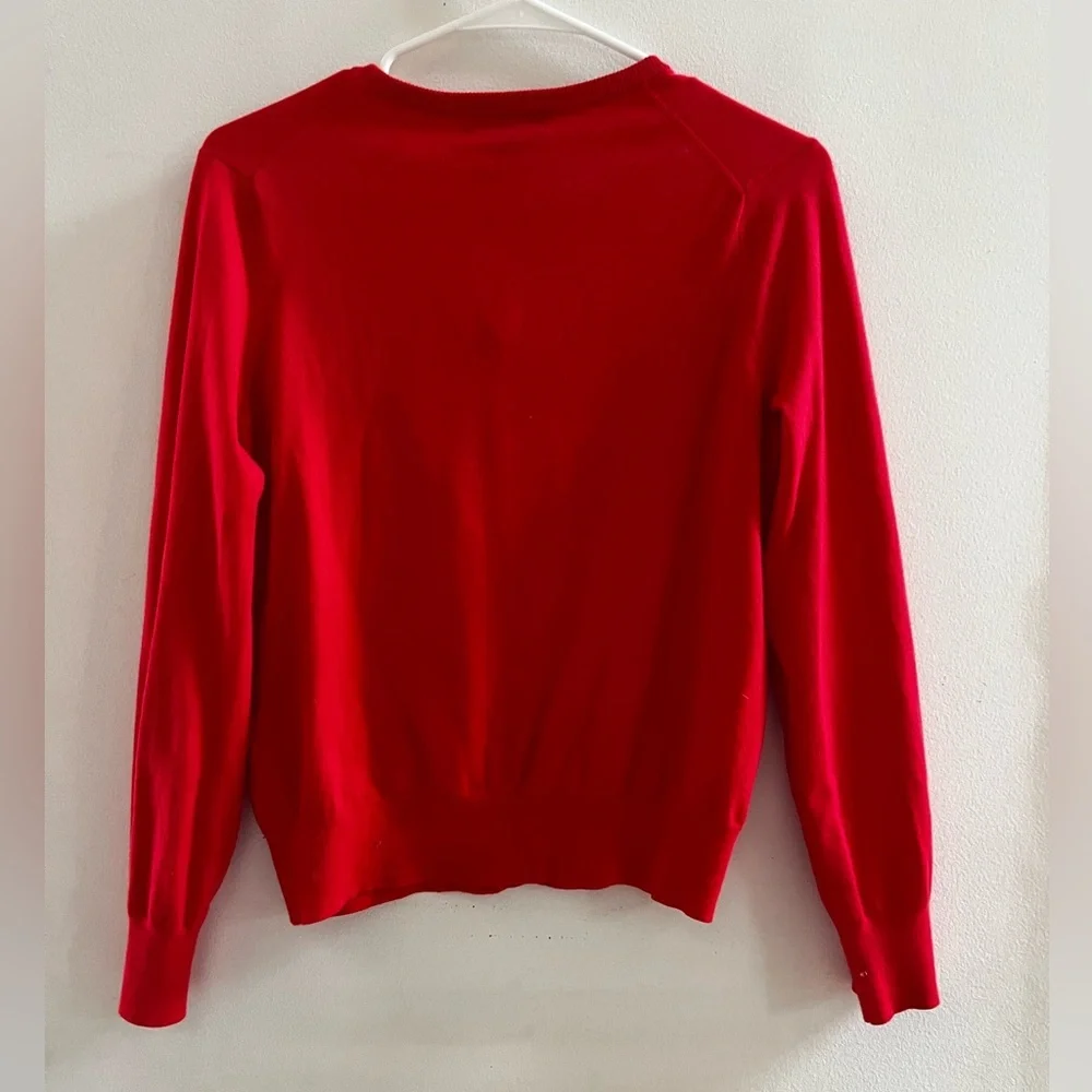 Lands’ End Cardigan, Lightweight red sweater S/P - Picture 5 of 5